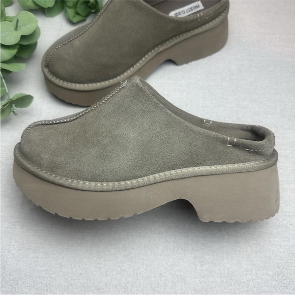 Project Cloud Shoes - Project Cloud Johnna Platform Clogs Genuine Suede Uppers Gray Grey Size 8